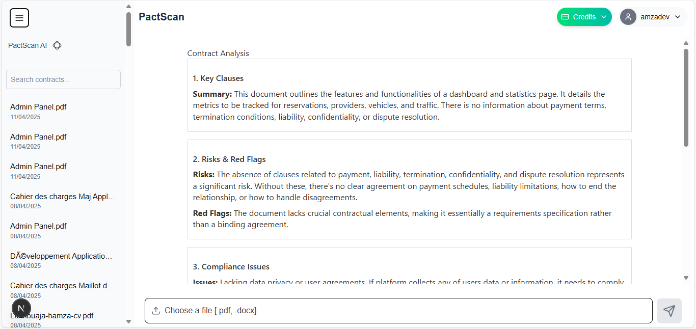 PactScan screenshot